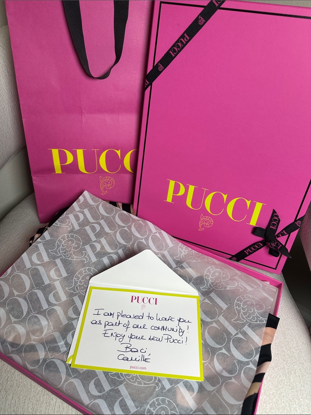 Emilio Pucci Pink, Black & Tan Abstract Swirl Romper - Picture 3 of 4